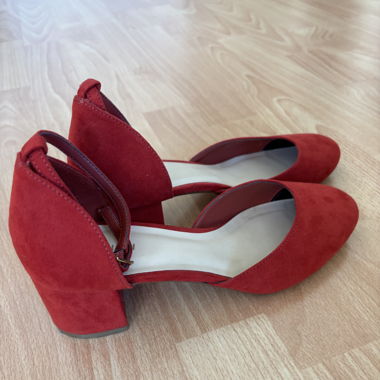 Red Slingback Pumps