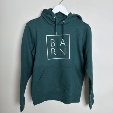 Felpa con cappuccio verde BÄRN XS