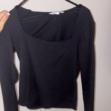 Schwarzes H&M Langarmtop