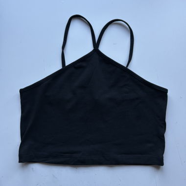 Even&Odd schwarzes Crop-Top