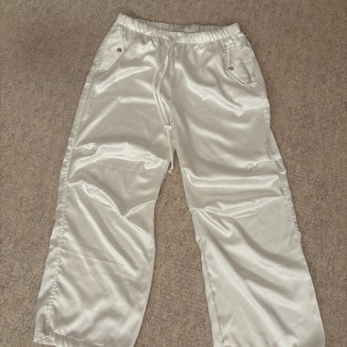 Pantalon en satin VIVA COUTURE – Blanc