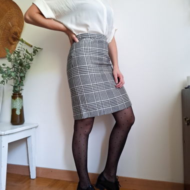 Jupe vintage faite main
