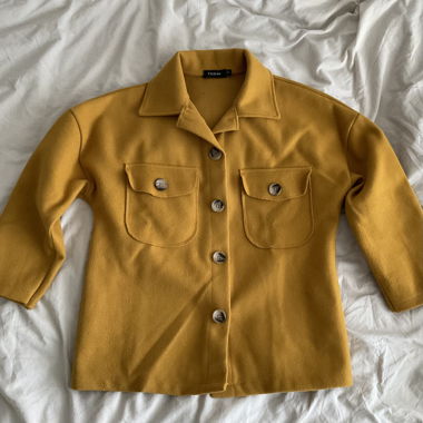 veste jaune de mi-saison
