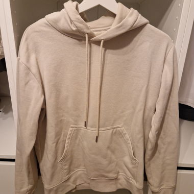 Felpa con cappuccio beige