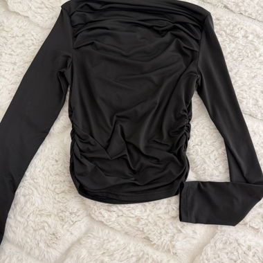 Black long sleeve top
