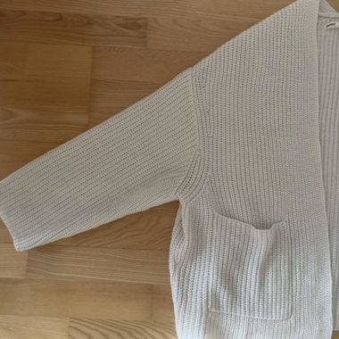 Weisse Strick-Cardigan Pull&Bear