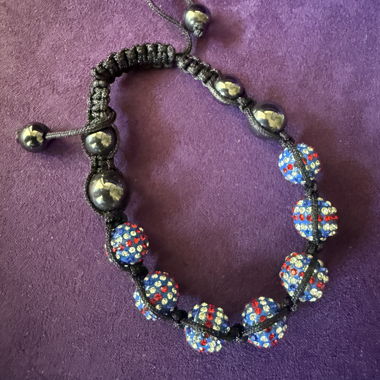 Multicolored Beaded Shambala Bracelet 