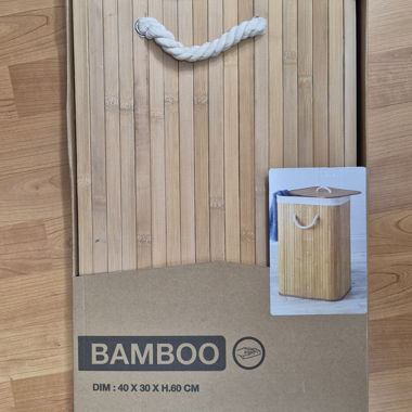 Panier à linge en bambou