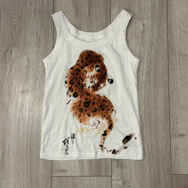 Weisses Tanktop mit Print