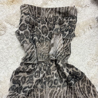 robe vintage à imprimé guépard