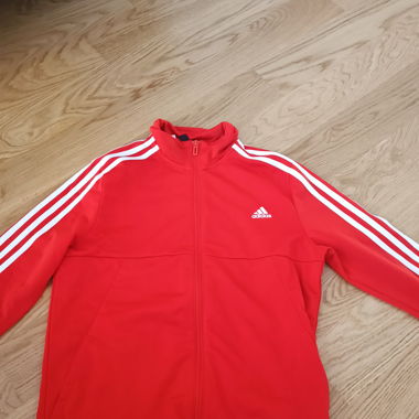 Giacca da allenamento Adidas per bambini rossa