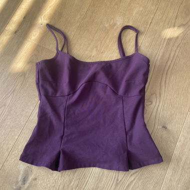 Purple spaghetti strap top