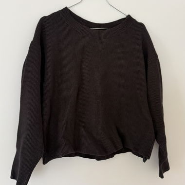 ZARA Strickpullover schwarz, Gr. S