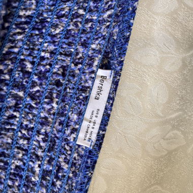 Bershka Blau-Melange-Kleid
