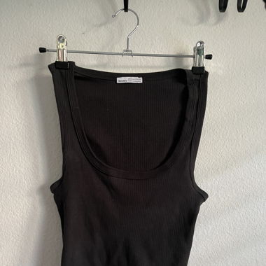 Dark grey top from Bershka