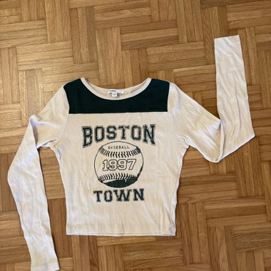 Subdued Boston Baseball Long Sleeve Shirt
