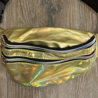 Banane holographique dorée