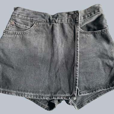 Jupe-short en denim noir Levi's