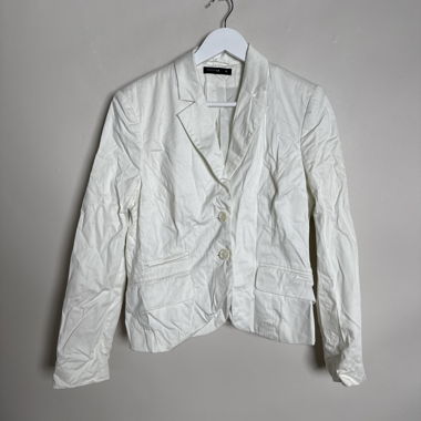 Blazer Comma à Virgule Blanc