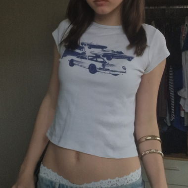 Graphic-Baby-Tee im Vintage-Stil