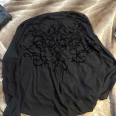 Black Top with Pattern