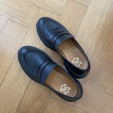 Black Platform Loafers