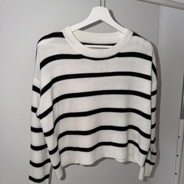 Pull en maille à rayures