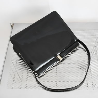 Borsa a mano vintage elegante in stile anni '90 in finta pelle