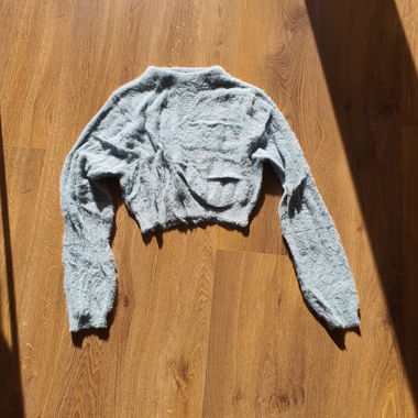 Maglione corto blu 
