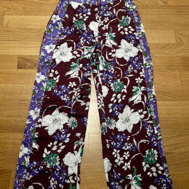 Floral Wide-Leg Trousers