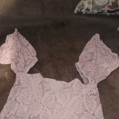 Lace crop top
