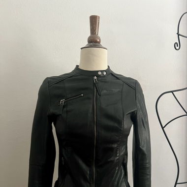 Veste en cuir de vachette