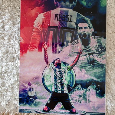 Plaque Messi 