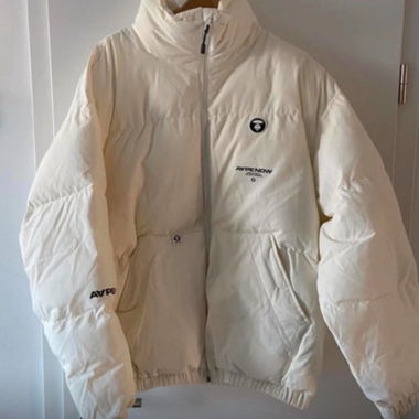 AAPE White Puffer Jacket
