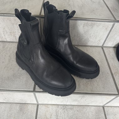 Stivali Vagabond neri in pelle vera