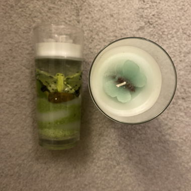 Confezione da 2 candele decorative