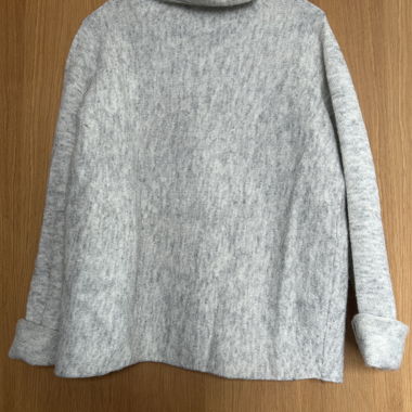 Maglione dolcevita grigio chiné