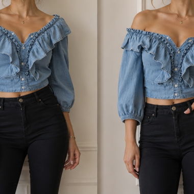 Top in denim Wrangler