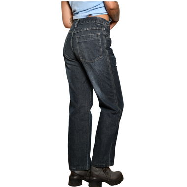 Y2K Dark Wash Straight Jeans
