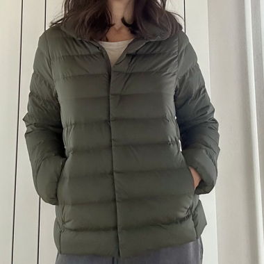 Piumino leggero Uniqlo kaki
