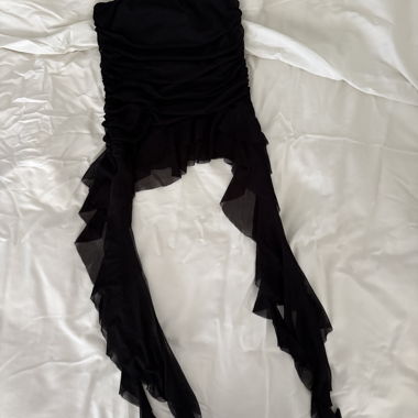 Black Ruffle Top from Seoul