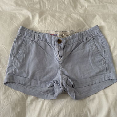 Short rayé bleu