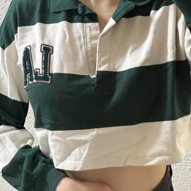 Crop Top A Righe