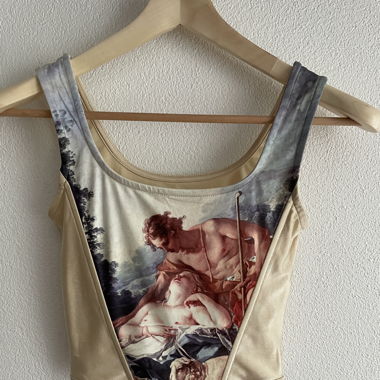 y2k corset crop top 