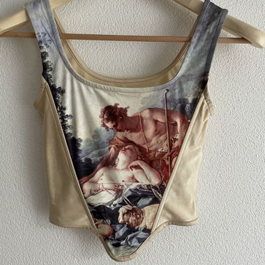 y2k corset crop top 