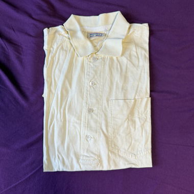 Polo beige maniche corte cotone