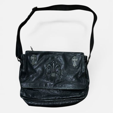 Chrome Hearts Leather Messenger Bag