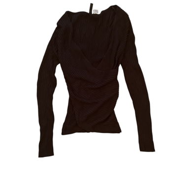 Schwarzes Langarmshirt