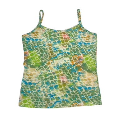 Vintage green snakeprint cami top