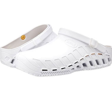 White Scholl Clogs
